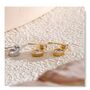 Monaco D'or Gold Love Crystal Heart Dainty Mini Drop Gift Earrings, thumbnail 3 of 3