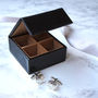 Leather And Suede Travel Jewellery And Cufflink Box, thumbnail 1 of 3