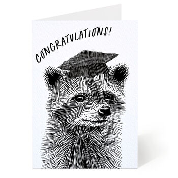 Graduation Raccoon Card, 2 of 6
