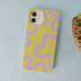 Purple Swirl Eco Friendly Biodegradable Phone Case, thumbnail 9 of 11