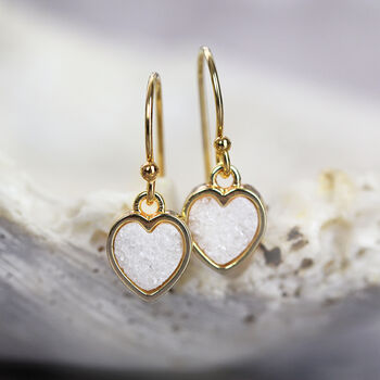Druzy Love Heart Earrings, 10 of 11