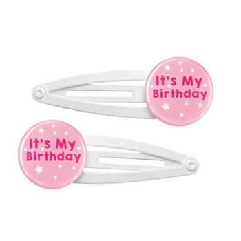 It's My Birthday Hair Clips Gift Set, 2 of 2