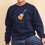 Personalised Kids Guitar Christmas Jumper, thumbnail 2 of 4