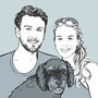 Personalised Custom Family Portrait Print, thumbnail 8 of 10