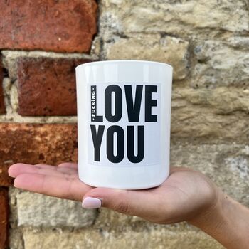 Fucking Love You Candle, Keepsake And Notecard, 2 of 8