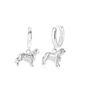 Sterling Silver King Charles Spaniel 3D Earrings, thumbnail 2 of 7