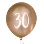 Five Gold Number 30th Birthday Party 30 Balloons, thumbnail 2 of 2