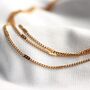 Multi Layered Necklace 18k Gold Plated No Tarnish, thumbnail 4 of 8