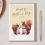 Cute Squirrels, Happy Mother's Day Aunty Card, thumbnail 1 of 2