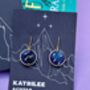 Official Acotar Velaris Starfall Gold Earrings, thumbnail 3 of 4