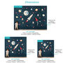 Space Rockets Fabric Wall Sticker, thumbnail 5 of 7