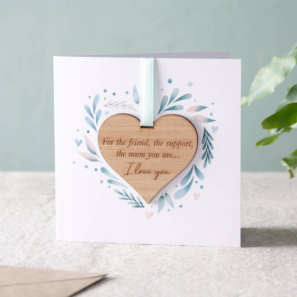 Hanging Heart Quote Keepsake Card By No Ordinary Gift