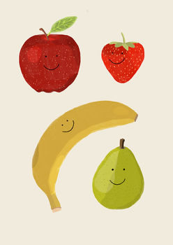 Happy Fruit Print, 2 of 2