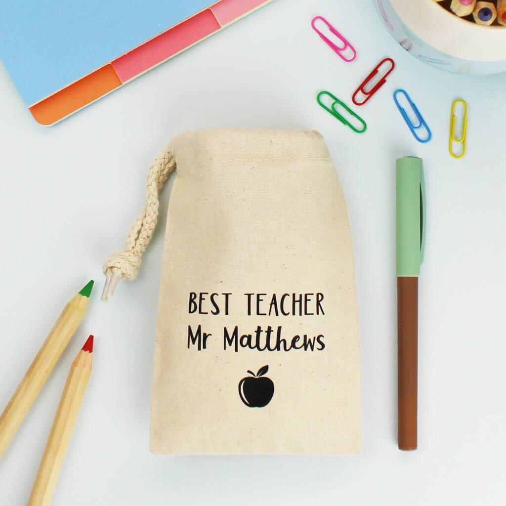 Personalised Teacher Gift Bags By Evansly Lane