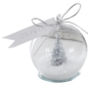 Christmas Silver Tree Snow Globe Christmas Place Cards, thumbnail 2 of 3