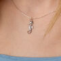 Crystal Seahorse Sterling Silver Necklace, thumbnail 1 of 5