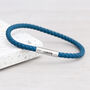 Personalised Men's Infinity Capsule Leather Bracelet, thumbnail 2 of 12