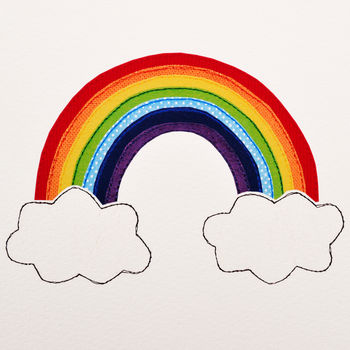 'Rainbow' Handmade 2nd Birthday Card, 4 of 5
