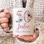 Personlised Floral Milestone Age Mug, thumbnail 5 of 9