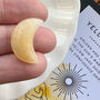 Joyful Yellow Jade Moon Crystal With Gift Message, thumbnail 1 of 3