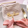Personalised Gold Wedding Name Place Setting, thumbnail 5 of 5
