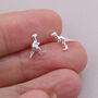 Sterling Silver Dinosaurs Earrings, thumbnail 2 of 8