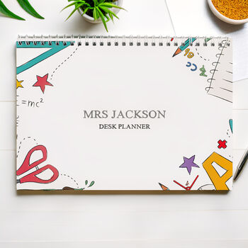 Personalised Teacher A4 Desk Planner, 3 of 6