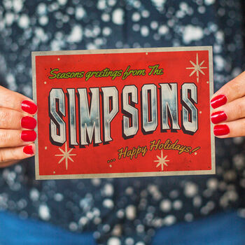 Retro Style Personalised Christmas Cards, 2 of 3