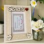 Personalised Sister Photo Frame Birthday Gift, thumbnail 5 of 6