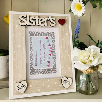 Personalised Sister Photo Frame Birthday Gift, 5 of 6