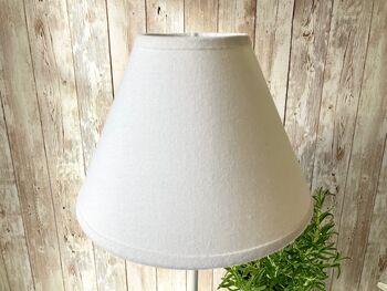 54cm Slim White Wooden Table Bedside Lamp With Shade 54cm Home Decor, 9 of 11