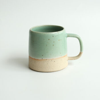 Handmade Stone Ceramic Mug Pastel Colours, 7 of 9