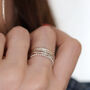 Silver Stacking Rings, thumbnail 4 of 11