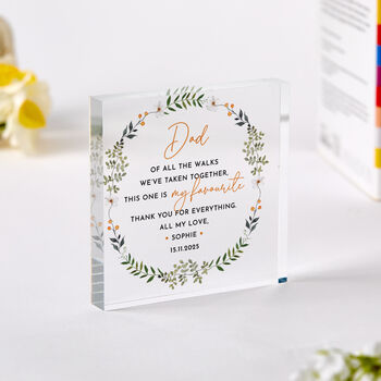 Father Of The Bride Gift Acrylic Plaque, 2 of 4