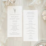 Modern Botanic Order Of Service. Min 20, thumbnail 1 of 4
