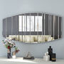 55 X110 Cm Wall Mirror Curved Flat Splicing Accent Mirror, thumbnail 2 of 8