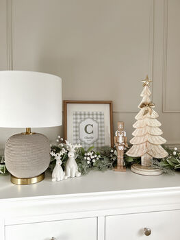 Personalised Sage Gingham Art Print, 5 of 6