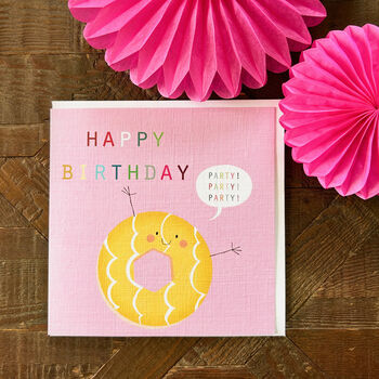 Party Ring Birthday Card, 3 of 5