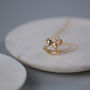 Gold Plated Rocking Horse Necklace, thumbnail 1 of 5