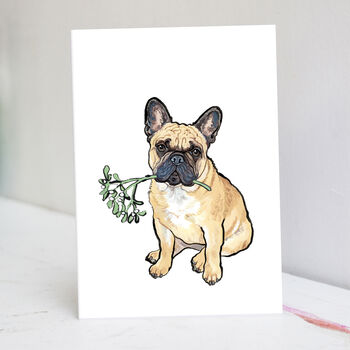 Fawn Frenchie Christmas Card, 3 of 7