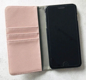 Personalised Leather Wallet Phone Case, 5 of 5