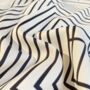 White Striped Twill Large Square Scarf For Women, thumbnail 6 of 7
