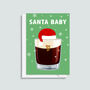 Funny Baby Guinness Christmas Card, thumbnail 2 of 3