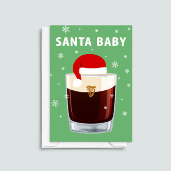 Funny Baby Guinness Christmas Card, 2 of 3