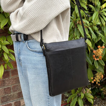 Women's Leather Cross Body, Shoulder Bag, 5 of 6