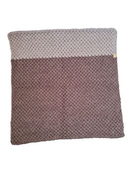 Snagl Baby Blanket In Brown Coffee And Cappuccino, 5 of 10