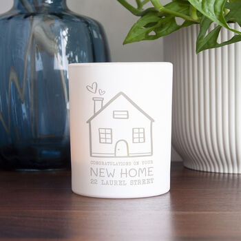 Personalised New Home Candle Holder, 5 of 8