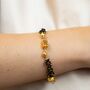 Indian Nazaria Gold Square Bead Mangalsutra Bracelet, thumbnail 2 of 5