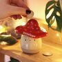 Personalised Name Ceramic Toadstool Money Box, thumbnail 1 of 5