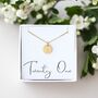 21st Birthday Gift For Her – Personalised Initial Disc Necklace, thumbnail 1 of 10